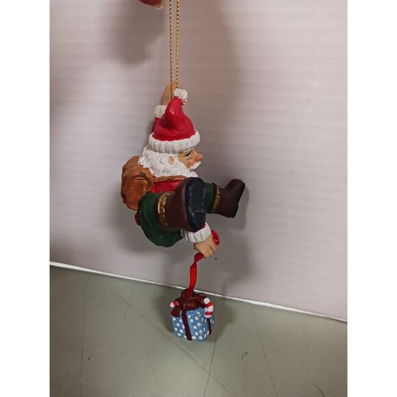 Vintage Santa Ornament Resin 5" Tall - Picture 2 of 6